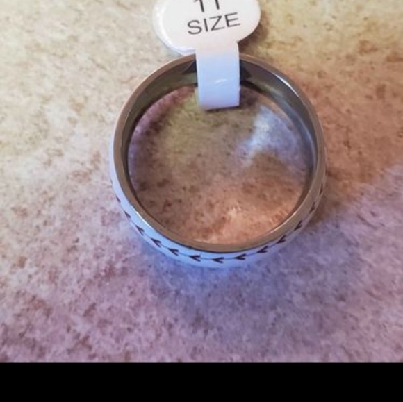 New stainless steel baseball band 8mm size 11 available I have basketball - Picture 2 of 2